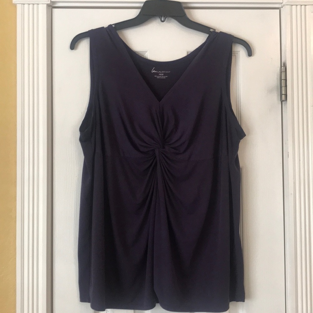 Dark purple tank.